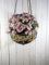Manufaktur Lichtbogen Hängekorb aus Metall Ø 35 cm Blumenampel im Landhausstil