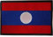 Laos Flag Patch Iron On Sew On Clothes Lao Embroidery Badge Embroidered Applique