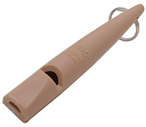 ACME Hundepfeife No. 210,5 | Original aus England | Ideal für die Hundeausbildung | Robustes Material | Genormte Frequenz | Laut und weitreichend (Nougat)