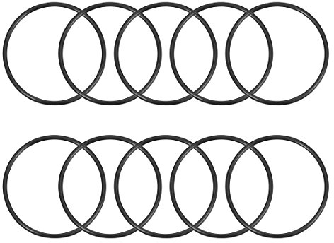 sourcing map 10 Stück O-Ring 43,8mm x 50mm x 3,1mm Dichtungsringe Metrische Nitrilkautschuk O-Ringe Dichtung Gummidichtungen Unterlegscheibe für Duschablauf Rohren Wasserhahn Schlauch