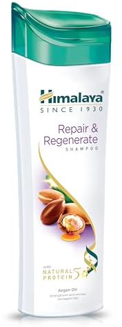 Himalaya Repair and Regenerate Shampoo with Goodness of Argan Oil, Revives Damaged Hair for Strong and Healthy Hair, 400 ml