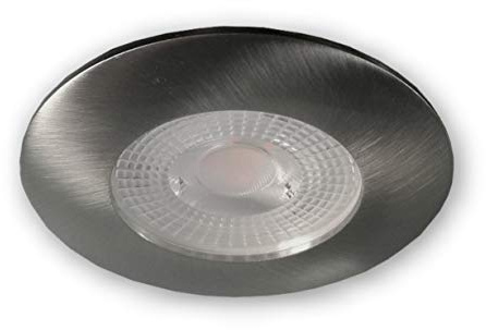 LICHT DISCOUNT Dimmbarer LED Einbaustrahler Step-Dimming | Dimmen ohne Dimmer - 3-Stufen Dimmung möglich 100/50/10% | Einbauleuchte Einbau-Spot 230V warmweiß 7W alu gebürstet |