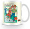 Steven Rhodes MG25681 Keramikbecher, 315 ml, Run Away from Problems, Keramik, hell
