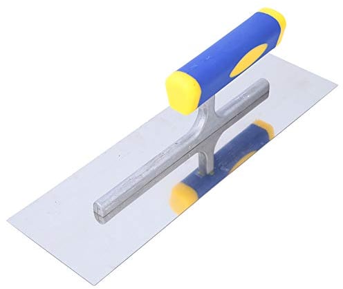 Professional Plastering Trowel, Handheld Stainless Steel Plastering Skimming Trowel Tile Flooring Grout Float Tiling Tool with Ergonomic Handle(300mm)