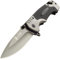 KEENSUN Klappmesser CARBON/SILBER Einhandmesser Survival Taschenmesser Outdoor Campingmesser Messer
