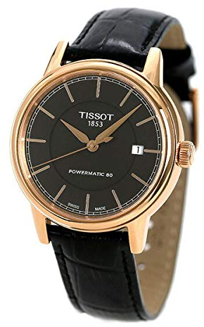 Tissot T-Classic Carson Powermatic 80 Herren-Armbanduhr T0854073606100 schwarz, Schwarz , Armband