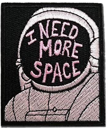 BPA Astronaut Aufnäher, Patches zum Aufbügeln, Flicken - I Need More Space
