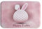 A.Monamour rutschfest Saugfähig Waschbar Badematte Osterei Hasenohren Tupfen Muster Frohe Ostern Aquarell Weich Flanell Badezimmerteppich Badteppich Badvorleger Badewanne Dusche Duschvorleger