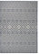 vidaXL Outdoor Teppich Flachgewebe Witterungsbeständig UV-beständig Außenteppich Balkon Terrasse Garten Swimming Pool 140x200cm Blau Gestreift