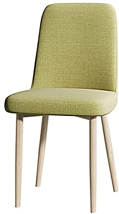 IBOWZ Esszimmerstühle Esszimmerstühle aus Baumwolle und Leinen,Moderne Mid-Century-Wohnzimmer-Beistellstühle,Metall-Chrom-Beine,hohe Rückenlehne,Esszimmer-Set für Zuhause,Küche,Büro,Wartezimmer