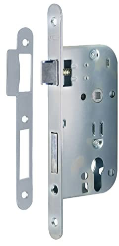 Bricorama - Serrure à encastrer à cylindre axe 50 mm galvanisée à larder réversible bouts ronds