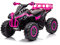 Quad Elettrico per Bambini 12V ATV 1.0 Con Radiocomando 3 Velocità Mp3 USB (Rosa)