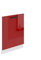 BELINI | Frontblende für Geschirrspüler 60 cm | Küche Frontplatte für Spülmaschine mit Griff | mit Sockelleiste | 60 x 71,5 x 1,6 cm | Rot Hochglanz