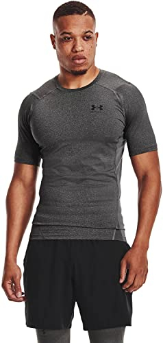 Under Armour - Mens Hg Armour Comp T-Shirt, Color Carbon (090), Size: XX-Large x Tall