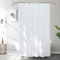 EurCross Rideau de Douche Extra Large 240x200cm,Imperméable Blanc Tissu Grand Rideau Douche pour Baignoire ou Salle de Bain avec 16 Crochets
