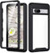 seacosmo Funda Google Pixel 7A con Protector Pantalla, 360 Grados Antigolpes Carcasa Ultrafina, Transparente Cover de PC Rigida para Google 7A [Anti Amarilla] - Negro