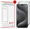32nd Protecteur D'Ecran en Verre Trempé pour Apple iPhone 15 Pro (6.1) - 2 pièces