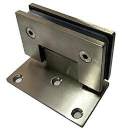 inferramenta CERNIERA PER ANTE IN VETRO PORTE BOX DOCCIA PORTE IN VETRO 90X65 mm INOX SATINATO