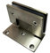 inferramenta CERNIERA PER ANTE IN VETRO PORTE BOX DOCCIA PORTE IN VETRO 90X65 mm INOX SATINATO