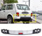 Auto Heckstoßstange Heckdiffusor Spoilerlippe für Lada Niva, ABS, Silber/Schwarz,Silver Black