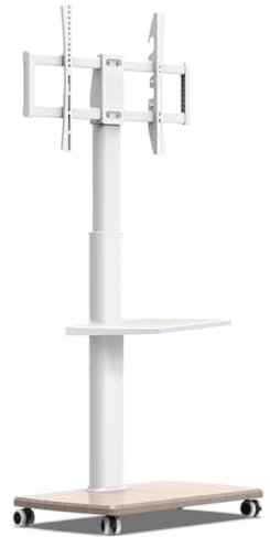 Universal TV Stand, Rolling TV Stand For 37-75 Inch TVs, TV Stand With Wheels Tall Mobile Universal TV Stand Height Adjustment TV Base Stand (Color : With partition, Size : 37-75 inch)
