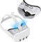 AriKroii Cooling Fan Face Pad for Meta Quest 3, with Silicone Nose Pad, Active Air Circulation Ventilation to Anti Fog and Anti Leakage Light Mask, Replacement Mask VR Accessories for Quest 3 (White)
