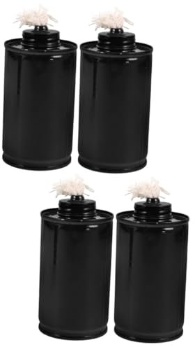 KONTONTY 4pcs Garden Torch Fuel Canister Durable Iron Torch Replacement for Backyard Lighting Reusable Fuel Canister for Outdoor Use Compatible Various