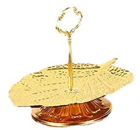Beimus Assiettes à dessert en fer forgé pour mariage, anniversaire, fête, gâteau, 1/2/3 niveaux