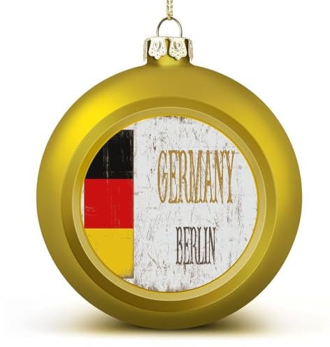 Deutschland Berlin Weihnachtskugeln Ornamente Deutschland Weihnachtsschmuck Baumkugeln für Urlaub Hochzeit Party Dekoration Xmas Hängende Kugeln Baumschmuck