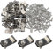 R Type Wire Mesh Clips for Dog Cages and Security Fencing, Crafted from 304 Stainless Steel (100pcs)