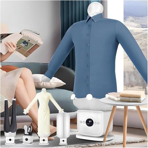 MANYOUYOU Machine à Repasser Automatique, Fer à Repasser Automatique, Défroissage sans Plis en 8 à 12 Minutes, Fer à Vapeur Automatique, Défroisseur De Vêtements Gonflable Et Portable Fullset
