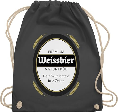Turnbeutel Rucksack - Karneval Accessoire Fasching - Bier Kostüm Weissbier Bierflasche Kostüm Bierdose Gruppenkostüm Bierkasten Gruppenkostüm Sixpack Bier Karnevalskostüme Gruppe Fastnacht I