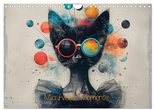 Miau-velous Momente (Wandkalender 2026 DIN A4 quer), CALVENDO Monatskalender: Elegante Katzen (CALVENDO Tiere)