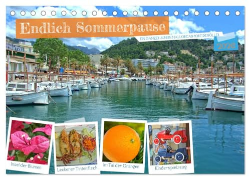 Endlich Sommerpause - Ein ganzer Juni in Mallorcas Port de Sóller (Tischkalender 2026 DIN A5 quer), CALVENDO Monatskalender