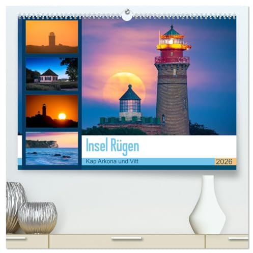 Insel Rügen - Kap Arkona und Vitt (hochwertiger Premium Wandkalender 2026 DIN A2 quer), Kunstdruck in Hochglanz: Herausragende Aufnahmen vom Norden der Insel Rügen (CALVENDO Orte)
