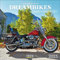 Wandkalender 2025 Dreambikes: Broschürenkalender mit Ferienterminen und Fotos von Harley-Davidson-Bikes. Format 30 x 30 cm