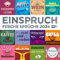 Einspruch 2024, Wandkalender / Broschürenkalender im Hochformat (aufgeklappt 30x60 cm) - Geschenk-Kalender mit Monatskalendarium zum Eintragen