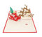 3D KARTE Santa auf Schlitten I Pop-Up Karte als Gutschein oder Gruß zu Weihnachten I Klappkarte als Weihnachtskarte