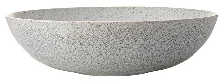 Maxwell & Williams - Grande Assiette Creuse en Porcelaine, Collection Caviar, 36 cm - Couleur Crème