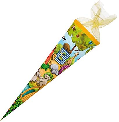 Nestler Schultüte, Grün/Gelb, One Size