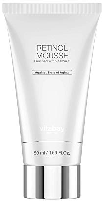 Vitabay Retinol Mousse 50 ml • Anti-Aging Tagescreme • Mit Vitamin A & C + Hyaluronsäure • Für reine Haut