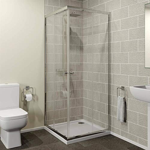 760 x 760mm Corner Entry Shower Enclosure Sliding Door 4mm Safety Glass Cubicle