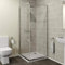 760 x 760mm Corner Entry Shower Enclosure Sliding Door 4mm Safety Glass Cubicle