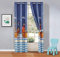Better Home Style Bedruckter Fenstervorhang mit Piratenschiffen, Meeres-Ozean-Design, für Kinder/Jungen/Kleinkinder, 2-teiliges Set mit Ösen (Pirates Blue)
