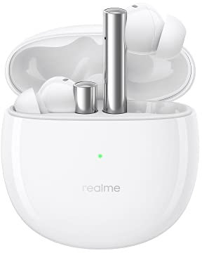 realme Buds Air 2 Auriculares Inalambricos, Cancelación de ruido activa, Auricular con Latencia superbaja de 88 msy, 10mm Hi-Fi Bass Boost Driver, IPX5 Ofrece Resistencia al Agua, Blanco