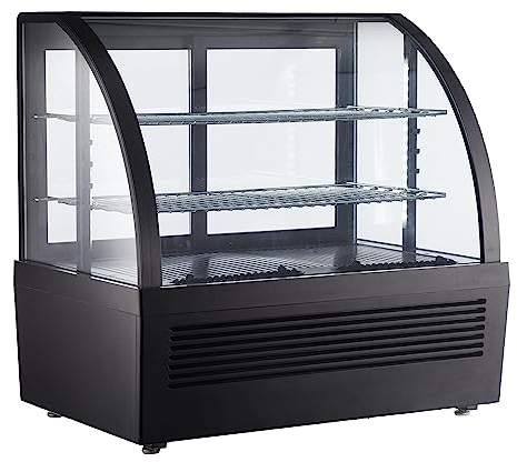 METRO Professional Vitrina refrigerada GCV1100, 70.5 x 47.2 x 68.7 cm, negra, 100 L, 195 W
