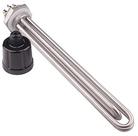 jingtinghy Élément Chauffant pour DN32 220V / 380V 9KW 1 1/4 BSP Fil Tuyau de Chauffage Résistance à l'eau Résistance Elément de Chauffage électrique