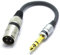 VITALCO XLR Maschio a Jack 6.3mm Stereo Maschio Adattatore Connettore per Microfono Cannon a Jack 6.3 TRS Audio Cavo