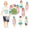 Lundby Puppenhaus Puppen Set mit 9 Teilen - Puppe für Jungs & Mädchen - Moderne Puppe mit Haaren & Puppenkleidung - Hochwertiges Puppenhaus Zubehör - 1:18 Puppe klein 15x35x90mm - Puppe ab 3 Jahre