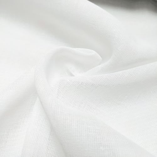 Weißes Musselin-Tuch, 100 % Baumwolle, Käse-Tuch, Meterware zum Kochen, Sticken, Abseihen, Backen und Heimdekorationen, Güteklasse 90-147 cm breit (10 Meter Packung)